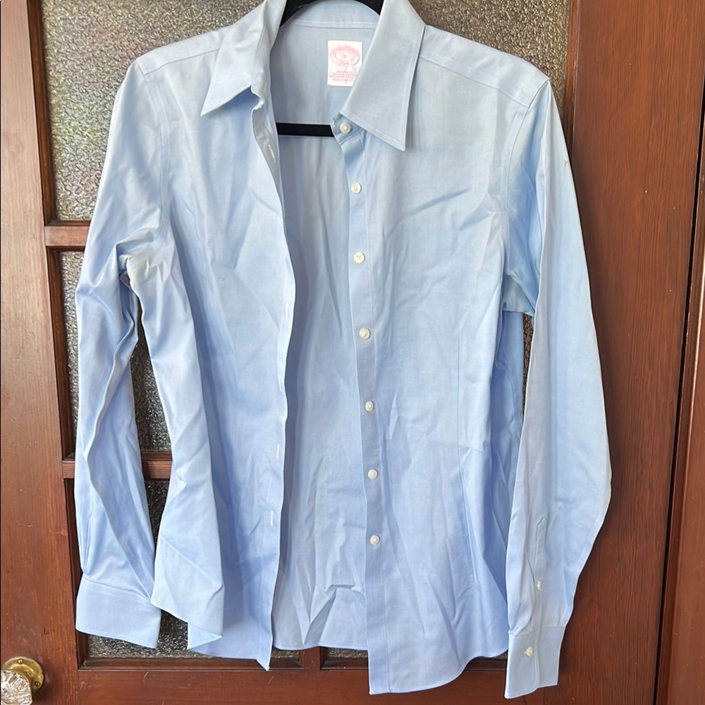Brooks Brothers Blue Button Down Shirt Classic Tailored Fit